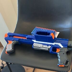 Blue and Orange Toy Blaster